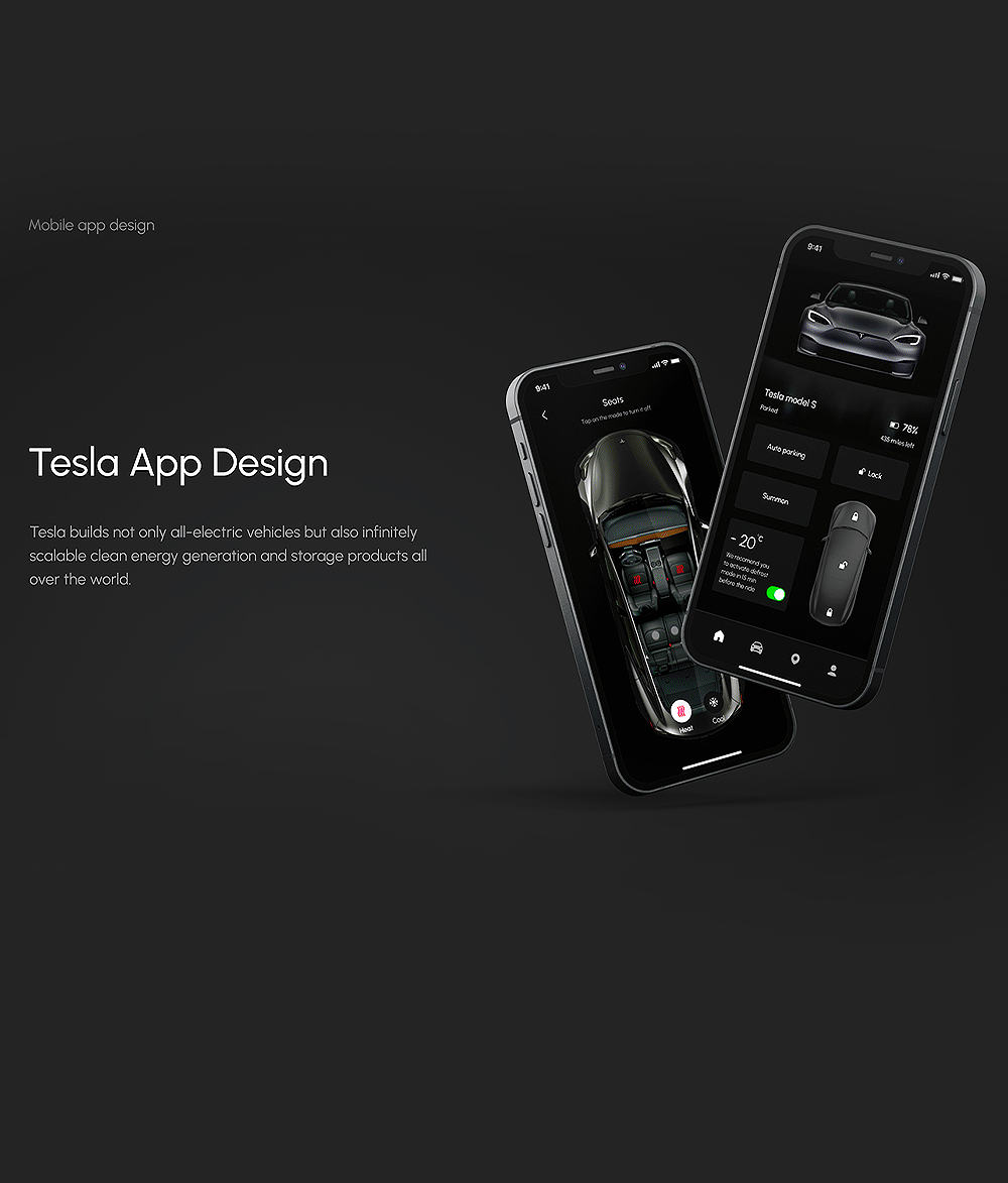 Tesla App Design