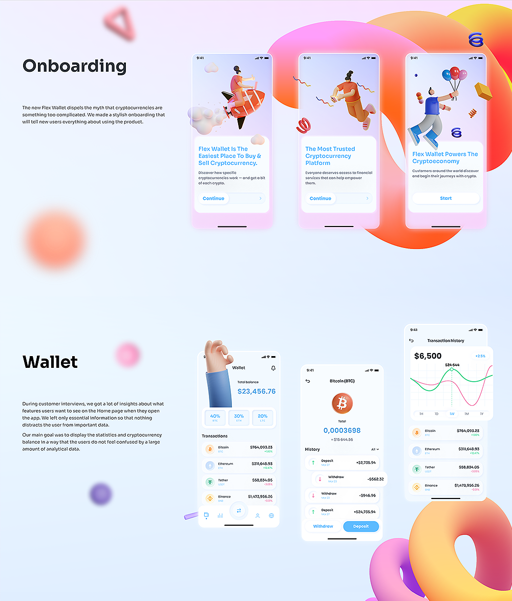 UI/UX, Product Design, Prototyping, Crypto